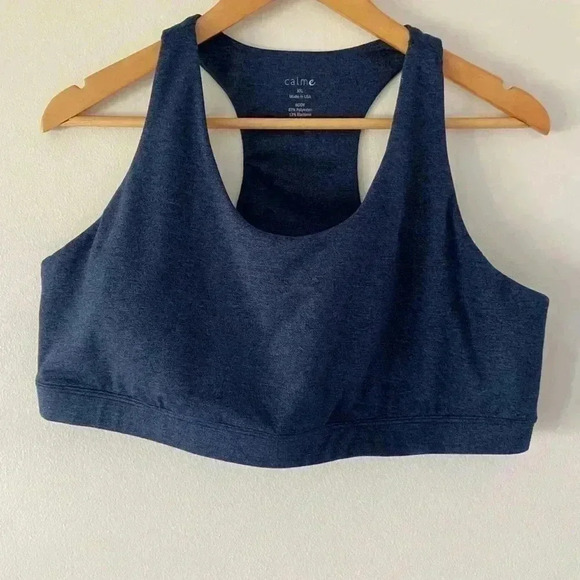 NWT Calme by Johhny Was Endurance Sports Bra Blue size XXL - Picture 1 of 3